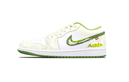 Баскетбольные кроссовки Air 1 Vintage, унисекс, низкие, зеленые/желтые Jordan, Yellow Green hf4823-100（team766-疯人酒馆） | yellow green
