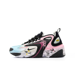 Nike Кроссовки Zoom 2K с амортизацией, противоскользящие, износостойкие, дышащие, низкие, повседневные, унисекс, сине-розовые ao0269-101（team775-霓痕） | blue pink
