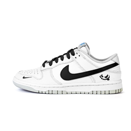 Nike Кроссовки для скейтбординга Dunk Spotted Cat с нескользящей подошвой, износостойкие, женские, белые, черные hf0023-100(team676-斑点猫) | white black
