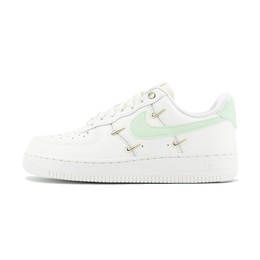 Nike Кроссовки Air Force 1 с низким верхом, устойчивые к истиранию и скольжению, женские, белые и зеленые fv3654-111（team1253-绿后跟） | white green