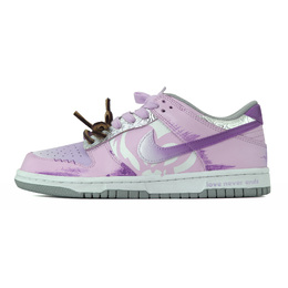 Nike Кроссовки для скейтбординга Dunk Low Top унисекс светло-фиолетовые dd1391-103（team563梦幻一夏） | light purple