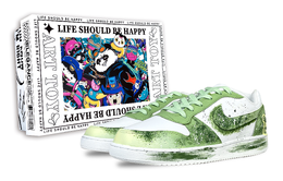 Nike Кроссовки для скейтбординга EBERNON, унисекс, низкие, белые, зеленые aq1775-100（team701-甘米熊熊-box熊） | emerald green