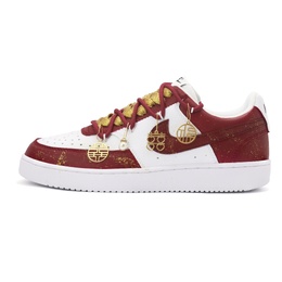 Nike Кроссовки Court Vision 1 In The Name Of Love с нескользящей подошвой, износостойкие, унисекс, красные, белые, золотые dh2987-101(team488-以爱之名 解构) | red white gold