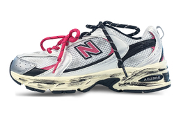 New Balance Кроссовки NB 530 Low Top унисекс, розовые, черные, серебристые mr530ta(team1286-nb玫粉黑银双带) | pink black silver