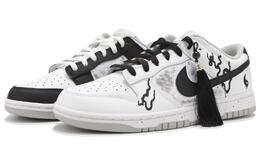 Nike Кроссовки для скейтбординга Dunk Low Top унисекс, черные, белые hf0730-160(team24-男女款功夫鸳鸯) | black white