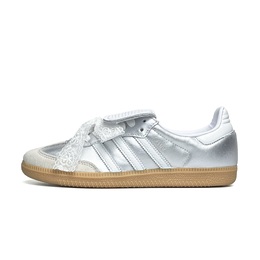 Adidas Кроссовки для скейтбординга Samba LT с противоскользящей подошвой, износостойкие, женские, серебристо-белые ig4279（team531-蕾丝辐射） | silver white