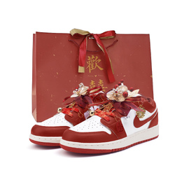 Jordan Баскетбольные кроссовки Air 1 Low Top Vintage, женские, красные fj3465-160(team676-樱与誓sbox) | red