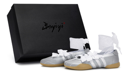 Adidas Кроссовки для тхэквондо женские, низкие, белые/серебристые jr7032(team80-女款芭蕾舞曲s-box) | white silver