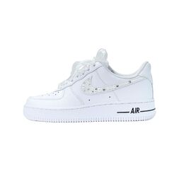Nike Кроссовки для скейтбординга Air Force 1 Stellar Sparkle с антискользящим покрытием, износостойкие, унисекс, белые cw2288-111(team935-闪耀星辰) | white