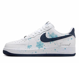 Nike Кроссовки Air Force 1 с низким верхом, устойчивые к истиранию и скольжению, унисекс, белые fq4296-101(team10-夏日凉风ll) | white