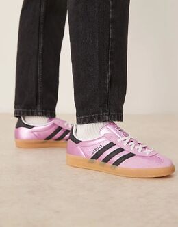 Кроссовки для дома Adidas Gazelle цвета металлик фиолетовый 148728640 | bliss lilac / core black / pur