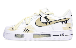 Nike Кроссовки Air Force 1 с антискользящим покрытием, износостойкие, низкие, для скейтбординга, унисекс, белые, желтые cw2288-111(team1110-惊芒跃影） | white yellow