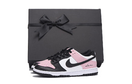 Nike Кроссовки для скейтбординга Dunk Coverage с защитой от скольжения и износа, розовые женские dd1503-101(team拾伍-女款黑粉五sbox) | pink