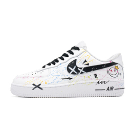 Nike Кроссовки Air Force 1 с антискользящим покрытием, износостойкие, низкие, для скейтбординга, унисекс, белые cw2288-111(team861-量子渲墨) | white
