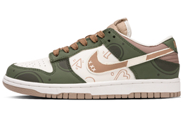 Nike Кроссовки для скейтбординга Dunk Forest Mystic Realm с противоскользящим покрытием, износостойкие, низкие, унисекс, зелено-коричневые hq1175-240(team63-林间秘境) | green brown