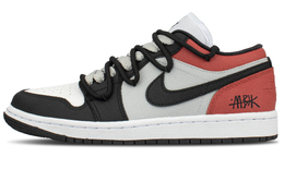Jordan Баскетбольные кроссовки Air 1 Cushioning Low Top Vintage унисекс, черные, красные dc0774-101（team845机械大师） | dark red