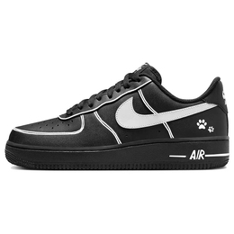 Nike Кроссовки Air Force 1 с низким верхом, устойчивые к истиранию и скольжению, унисекс, белые, черные fz0627-010(team56-线痕) | white black