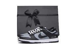 Nike Кроссовки для скейтбординга Dunk Low Top унисекс, черные hf5441-100(team拾伍-男女同款灰黑三sbox) | black