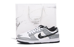 Кроссовки для скейтбординга Dunk Low Top унисекс серые Nike, Gray hf5441-100(team拾伍-男女同款灰黑二sbox) | gray