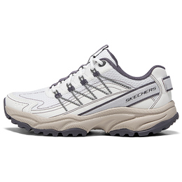 Skechers Женские кроссовки для походов на открытом воздухе с износостойким отскоком, легкие, с низким верхом, белые, серые 180239c-wpr | white gray