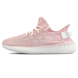 Adidas Кроссовки Yeezy Boost 350 V2, повседневные, унисекс, низкие, розовые hq6316(team76-粉漫蝴蝶) | pink