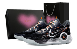 Баскетбольные кроссовки KD Trey 5 IX Daybreak Frontline Heart Box, износостойкие, средний верх, унисекс, черно-серые Nike, Black Gray cw3402-011(team529-黎明前线爱心礼盒) | black gray