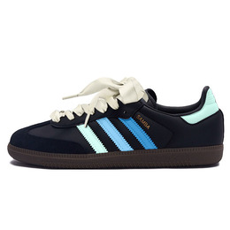 Adidas Низкие противоскользящие кроссовки для скейтбординга SAMBA OG, унисекс, сине-черные b75807(teamy-男女款海盐蓝) | blue black