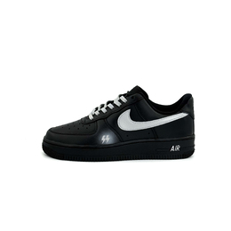 Nike Кроссовки Air Force 1 Zhu Yu с противоскользящим и износостойким балансирующим низким верхом для скейтборда унисекс, черные, серебристые cw2288-001(team951-快银） | black silver