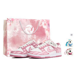 Nike Кроссовки Dunk Kaleidoscope, Rose's Dilemma, антискользящие, износостойкие, низкие, для скейтбординга, женские, розовые dd1873-112(team1024-蔷薇的烦恼box) | pink