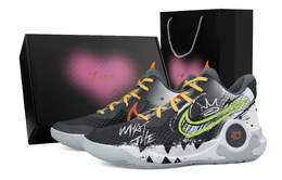 Баскетбольные кроссовки KD Trey 5 IX Mid Top унисекс серо-черные Nike, Gray Black cw3402-011(team529-swaggy爱心礼盒) | gray black