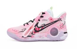 Nike Баскетбольные кроссовки KD Trey 5 IX Pink Hacker с антискользящим покрытием, износостойкие, винтажные, унисекс, белые dj6922-100（team240-粉色骇客） | white