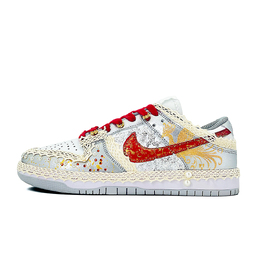 Nike Кроссовки для скейтбординга Dunk Joy In Our Home, устойчивые к скольжению, низкие, унисекс, красные, серые dd1391-103（team563吾家有喜） | red gray