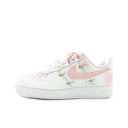 Nike Кроссовки для скейтбординга Air Force 1 Pink Puff Dusty, износостойкие, низкие, женские, розовые, белые fv3654-111(team641-粉帝扑簌) | pink white