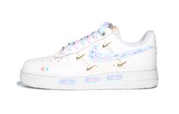 Nike Кроссовки Air Force 1 Low Top для скейтбординга, женские, белые fv3654-111(team747-莫奈印象) | white
