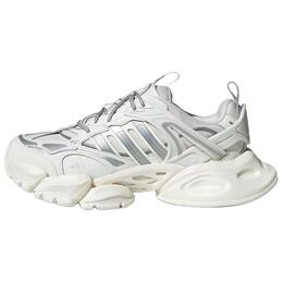 Adidas XLG RUNNER DELUXE износостойкие низкие повседневные кроссовки для бега по городу унисекс, белые, серебристые ih1584 | bright white/metallic silver/jade white