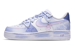 Nike Износостойкие и легкие низкие кроссовки для скейтбординга Air Force 1 унисекс светло-фиолетовые cw2288-111（team398-繁星银河） | light purple