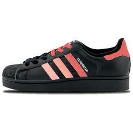 Adidas Низкие противоскользящие износостойкие кроссовки для скейтбординга Superstar 2 унисекс, черно-красные ji0079(team1062-红色蔷薇） | black red