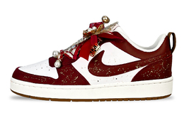 Nike Кроссовки для скейтбординга Court Borough Low Top женские, белые, красные ib4706-121(team257-佳偶天成) | white red