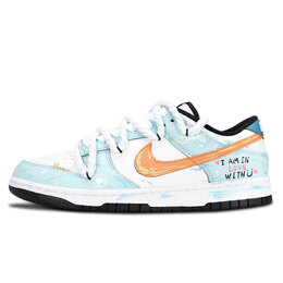 Nike Кроссовки для скейтбординга Dunk Love с противоскользящим покрытием, износостойкие, унисекс, синие dd1391-100(team883-爱) | blue