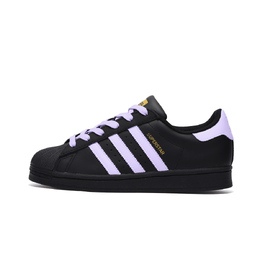 Adidas SUPERSTAR противоскользящие износостойкие низкие кроссовки для скейтбординга унисекс черные eg4959(team746-犹豫雪) | black