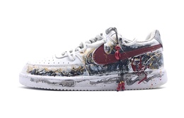 Nike Кроссовки для скейтбординга Air Force 1 Wave Tide с антискользящим покрытием, износостойкие, унисекс, белые, черные dh2987-101（team998-浪涛） | white black