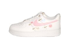 Nike Кроссовки Air Force 1 с низким верхом для скейтборда, противоскользящие, износостойкие, женские, белые fv3654-111(team1070-糖心警报) | white