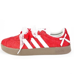 Adidas Кроссовки немецкой армии VL Court 2.0, унисекс, низкие, красные js3003（teanm1188-中国红） | red