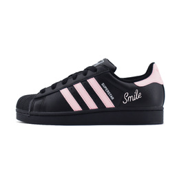 Adidas Кроссовки для скейтбординга Superstar 2 Low Top унисекс, черно-розовые ji0079（team1253-smile) | black pink