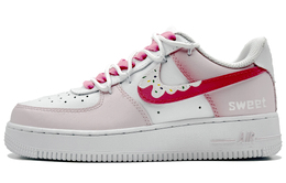 Nike Кроссовки для скейтбординга Air Force 1 женские, низкие, белые/розовые cw2288-111（team410-粉趣甜心） | pink