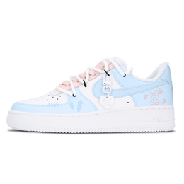 Nike Кроссовки для скейтбординга Air Force 1 Low Top женские, небесно-голубые dd8959-100(team883-蓝红反转辕莺) | sky blue