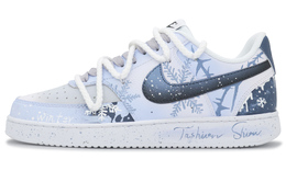 Nike Кроссовки для скейтбординга Court Vision 1 Glacier Crack с низким верхом, противоскользящие, унисекс, синие, белые dh2987-101（team1290-冰川裂隙） | blue white