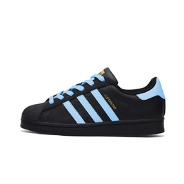 Adidas SUPERSTAR противоскользящие износостойкие низкие кроссовки для скейтбординга унисекс черные eg4959(team746-月镜) | black