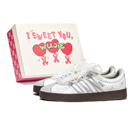 Adidas Кроссовки для скейтбординга VL COURT 2.0 Low Top, унисекс, серебристо-белые hq1802(team1173-白新娘s-box) | silver white