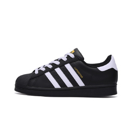 Adidas SUPERSTAR противоскользящие износостойкие низкие кроссовки для скейтбординга унисекс черные eg4959(team746-雨曦) | black